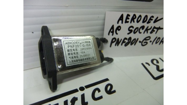 Aerodev PNF201-G-10A EMI FILTER ac socket .